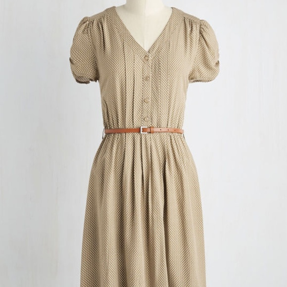 Modcloth Dresses & Skirts - Tan dress